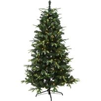 Tekojoulukuusi Nordic Winter Viga, 140cm, PE/PVC, LED-valoilla
