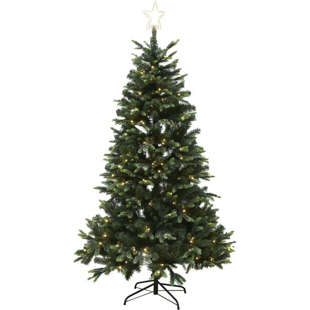 Tekojoulukuusi Nordic Winter Lifa, 180cm, PE/PVC, valoilla ja latvatähdellä