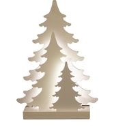 Joulusiluetti Nordic Winter kuusi, 3D, LED-valot, paristokäyttöinen