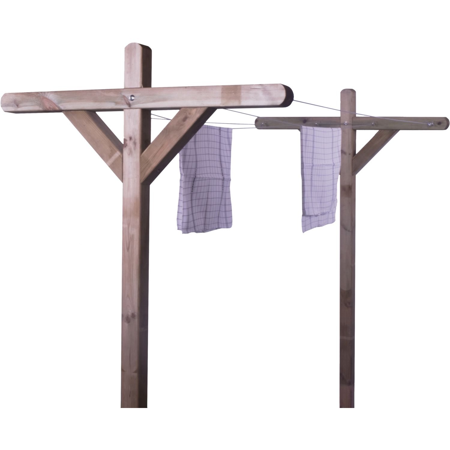 Pyykkiteline Hortus, puu, sis. pyykkinaru