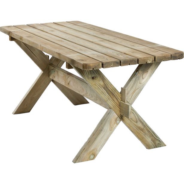 Pöytä, painekyllästettyä mäntyä 177x76 cm, HORTUS AUTHENTIC