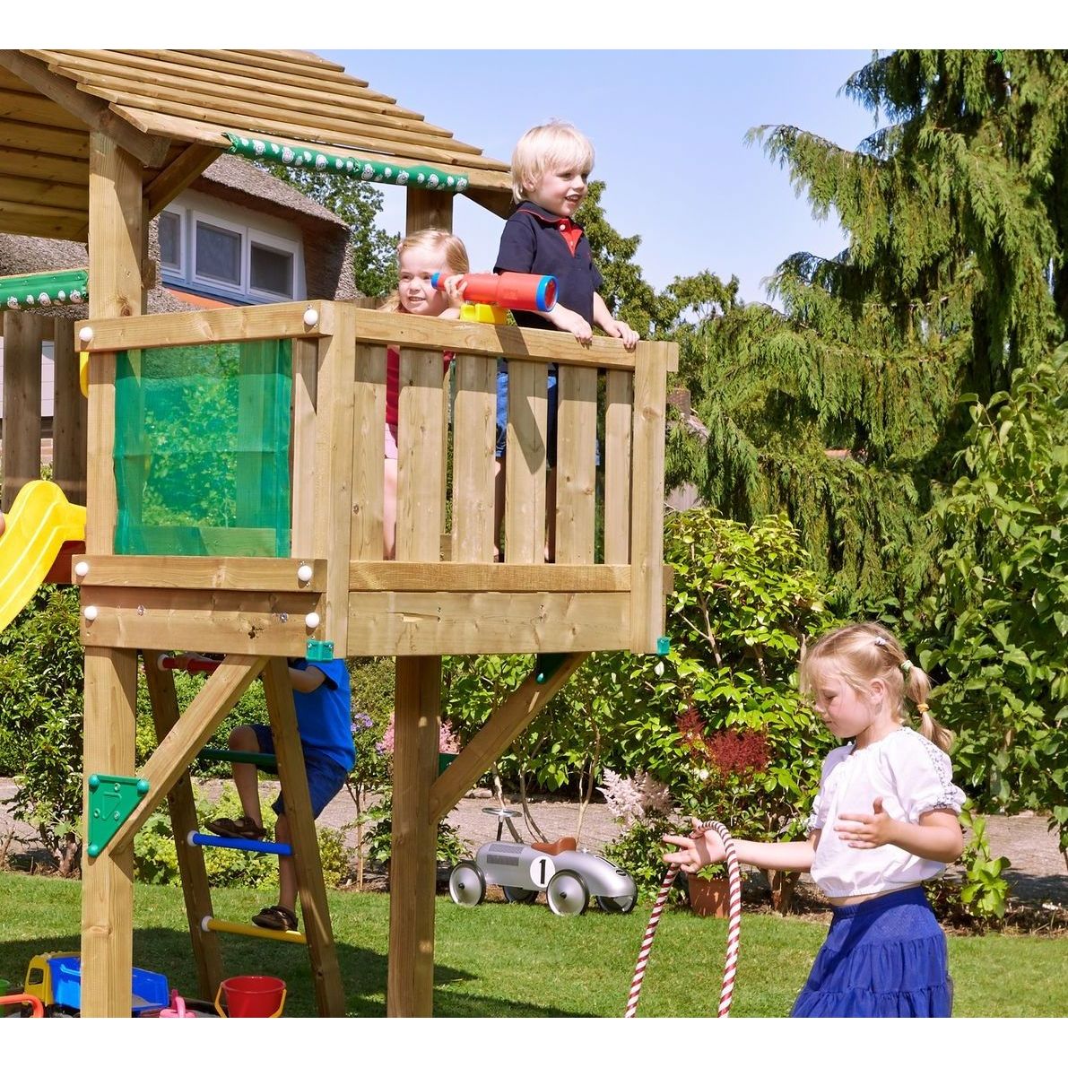 Parvekemoduuli leikkitorniin Jungle Gym Balcony, sis. puutavaran