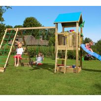 Leikkikeskus Jungle Gym Castle ja Climb Module X&#039;tra, sis. liukumäen