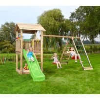 Leikkikeskus Jungle Gym Casa ja Climb Module X&#039;tra, sis. liukumäen