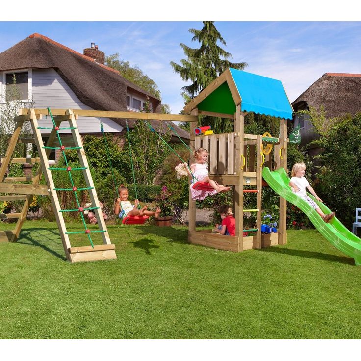 Leikkikeskus Jungle Gym Home ja Climb Module X'tra, sis. liukumäen