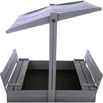 Katto hiekkalaatikolle, säädettävä, pohjamaalattu harmaa NORDIC PLAY