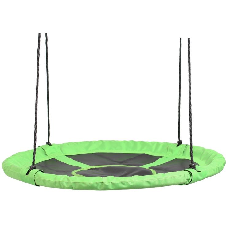 Pyöreä keinu Nordic Play, 100cm, vihreä/musta