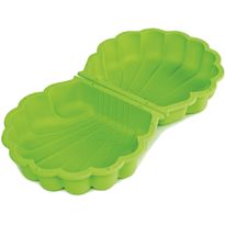 Hiekkalaatikko Paradiso Toys, simpukkamalli, muovi, vihreä