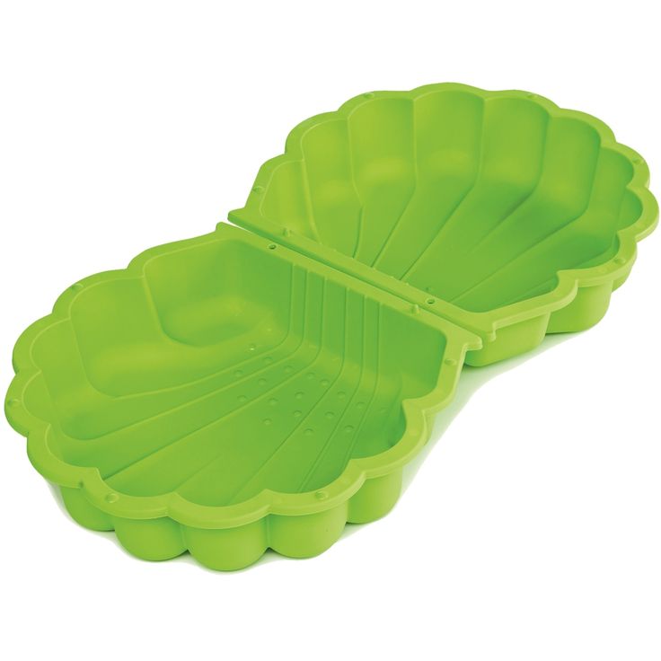 Hiekkalaatikko Paradiso Toys, simpukkamalli, muovi, vihreä
