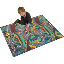 Liikennematto Paradiso Toys, 67x100cm, monivärinen