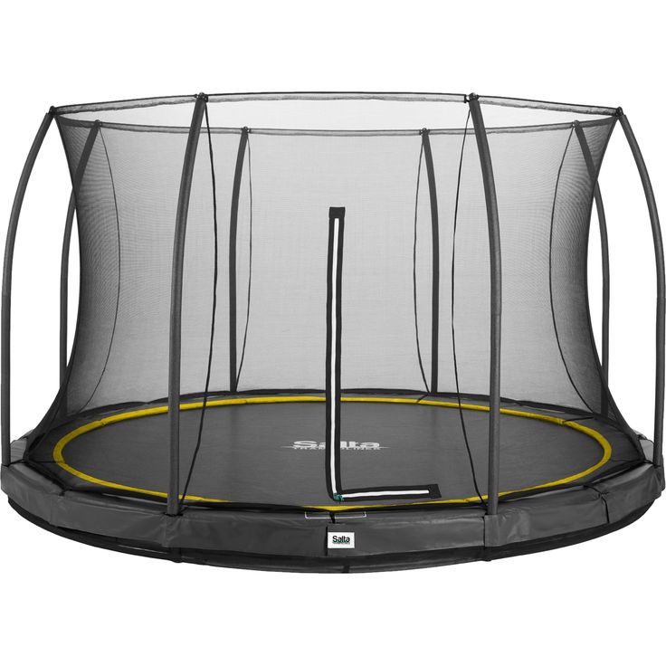 Trampoliini Salta Comfort Edition Inground, Ø427cm, musta, sis. turvaverkko