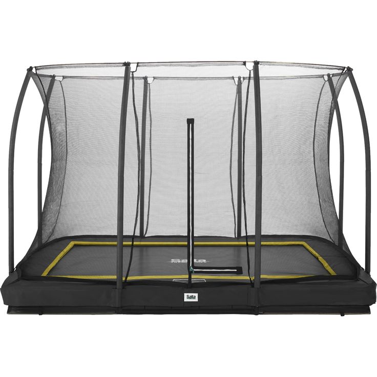Trampoliini Salta Comfort Edition Inground, 214x305cm, musta, sis. turvaverkko