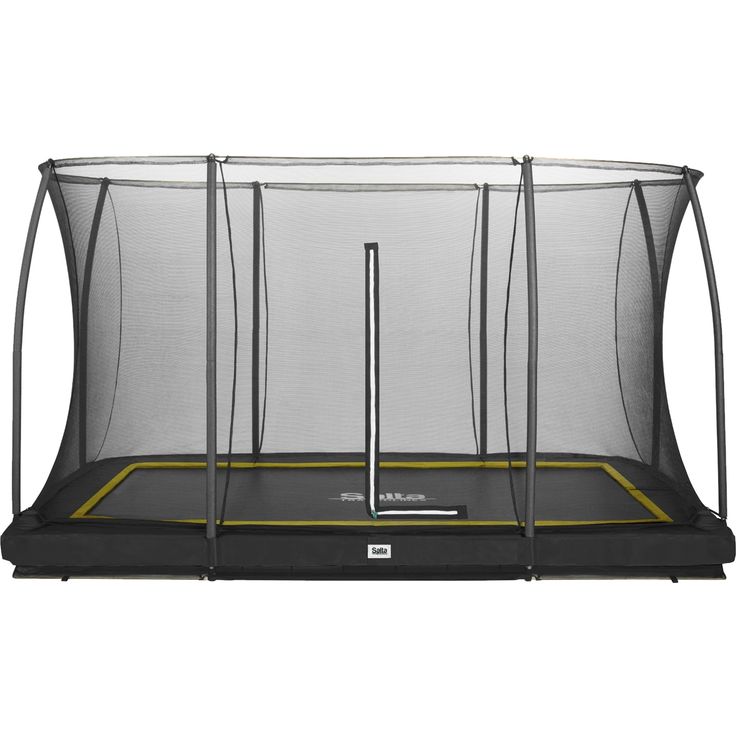 Trampoliini Salta Comfort Edition Inground, 244x366cm, musta, sis. turvaverkko