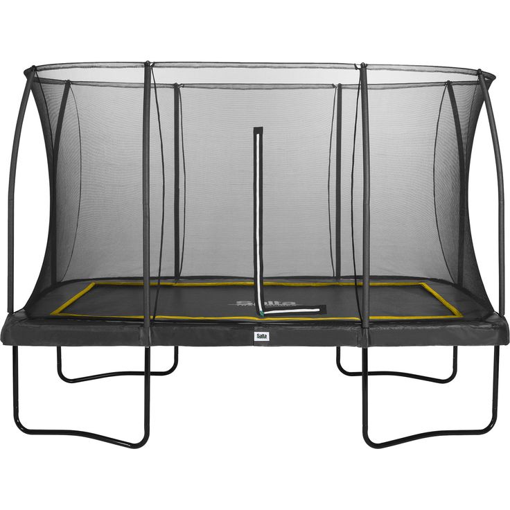 Trampoliini Comfort, kulmikas 366 x 244 cm, musta Salta