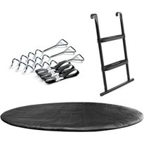 Suojus, tikkaat ja ankkurointisetti Ø305 cm trampoliinille SALTA