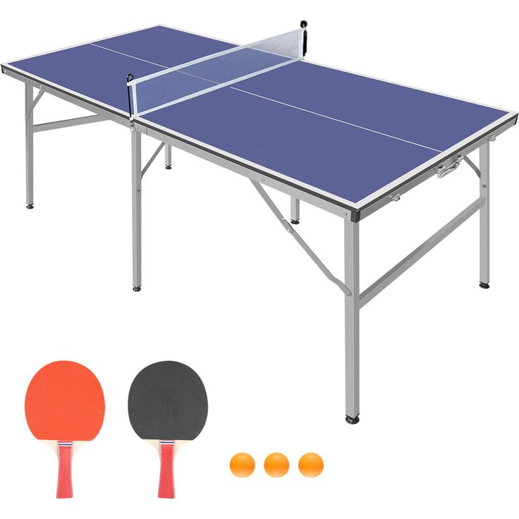 Pöytätennispöytä salkkumalli Nordic Games, 1800x760x920 mm sininen alumiini/mdf