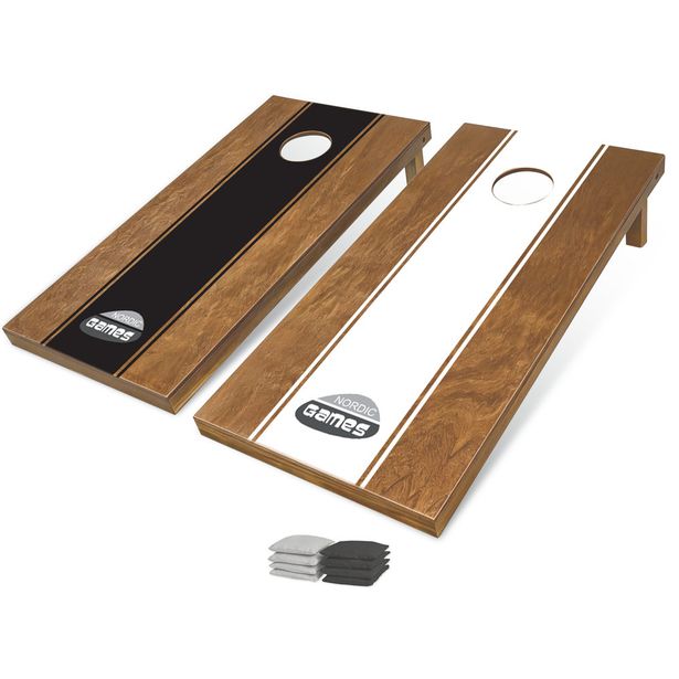 Cornhole peli sisältää pussia Nordic Games, 1200x600 mm luonto puu