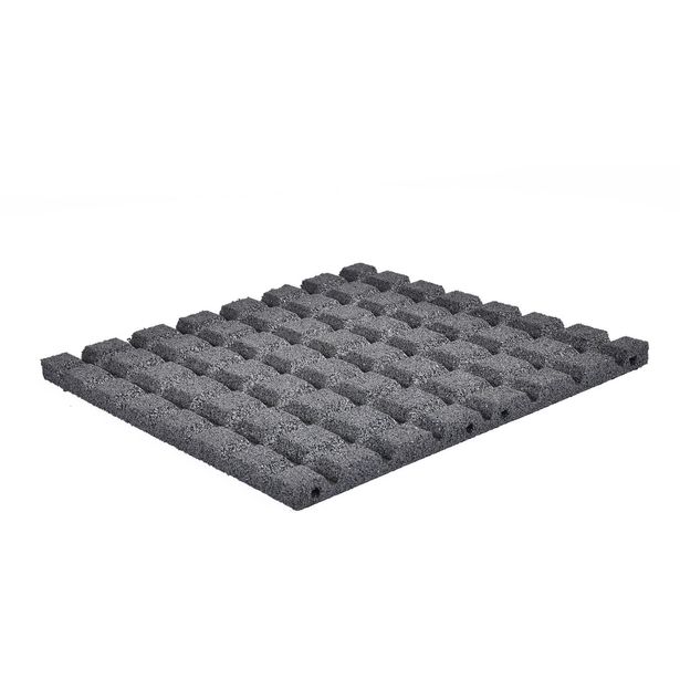 Kumilaatta  500 x 500 x 30 mm harmaa NORDIC PLAY