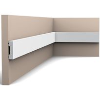 Koristelista Orac Decor SX162, 10x40x2000mm, polystyreeni, valkoinen