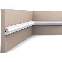 Seinälista Orac Decor PX103, 12x25x2000mm, polystyreeni, valkoinen