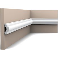 Seinälista Orac Decor PX120, 19x40x2000mm, polystyreeni, valkoinen