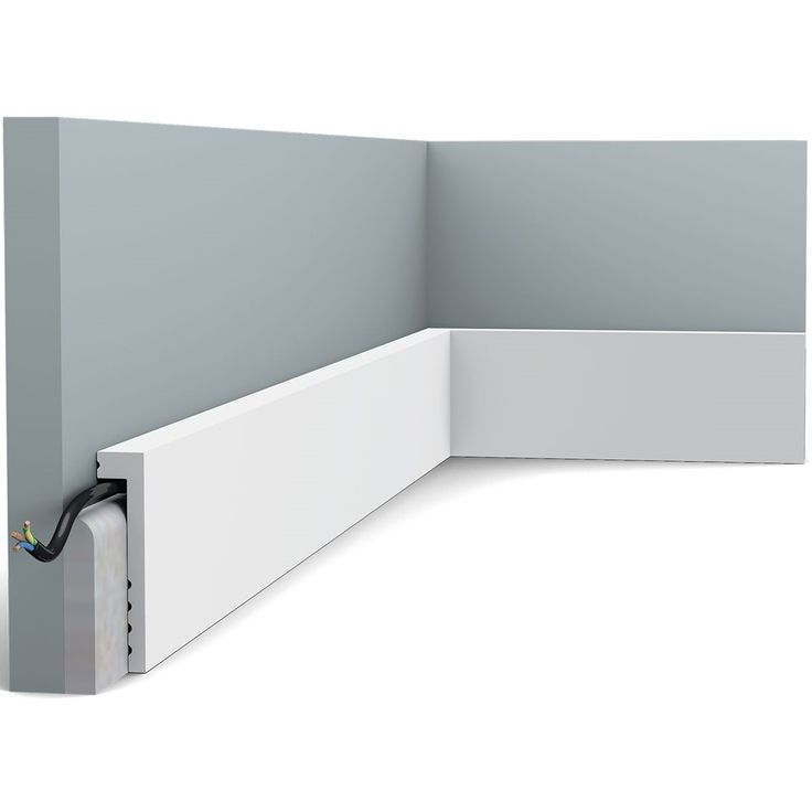 Peitejalkalista Orac Decor SX171, 22x100x2000mm, polystyreeni, valkoinen