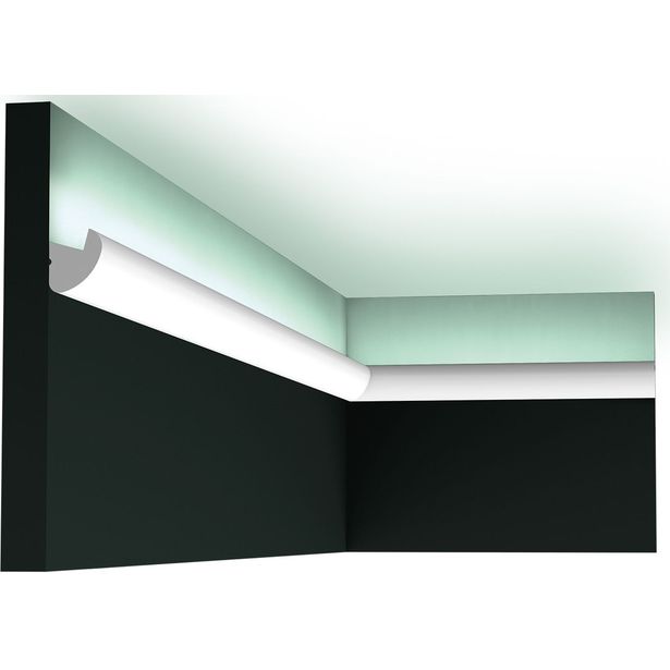 Valolista Orac Decor CX188, 30x34x2000mm, polystyreeni, valkoinen