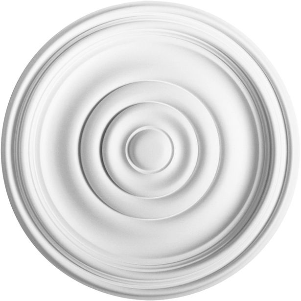 Kattorosetti Orac Decor R08, Ø380mm, polyuretaani, valkoinen