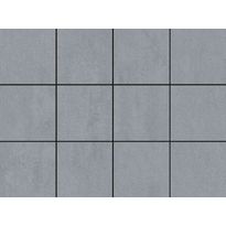 Lattialaatta LPC Minimal Grey, 10x10cm, liimatäpläarkki, harmaa