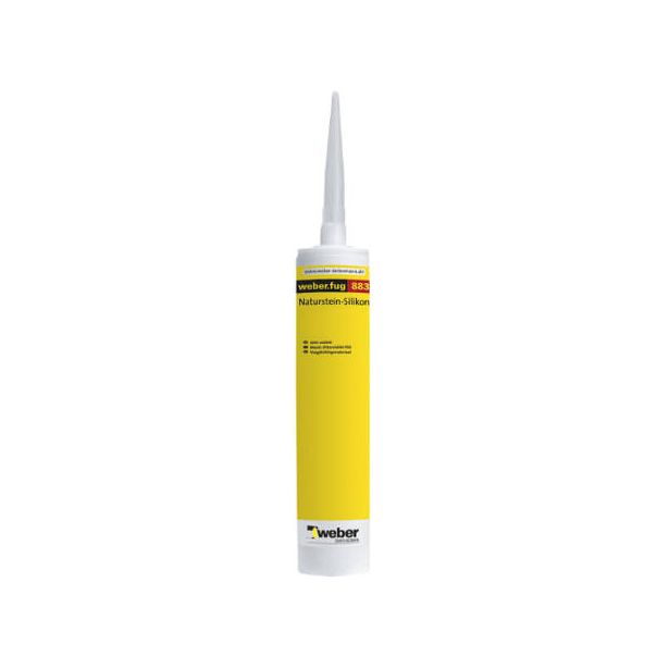 Silikoni Weber Fug 883 Hopeanharmaa 310 ml