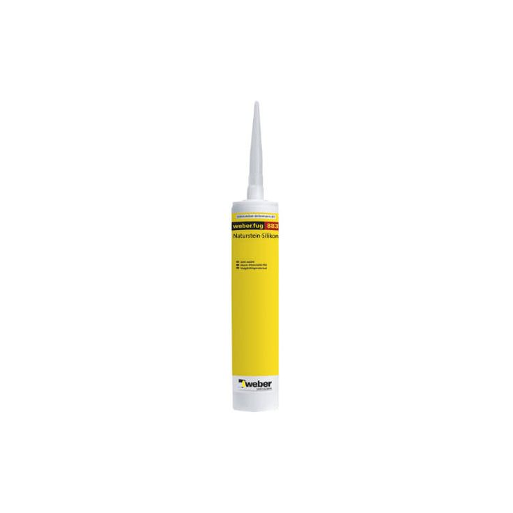 Silikoni Weber Fug 883 Hopeanharmaa 310 ml