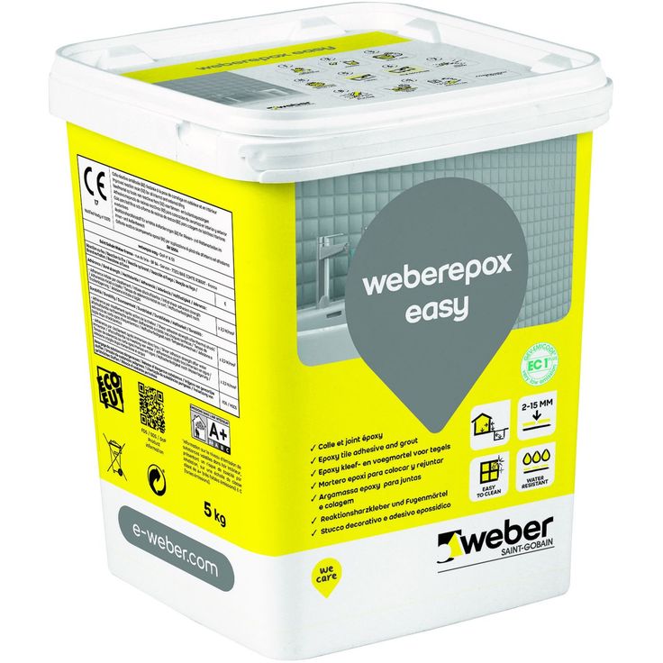 Epoksisaumalaasti Weber Epox Easy, Cement grey, 5kg
