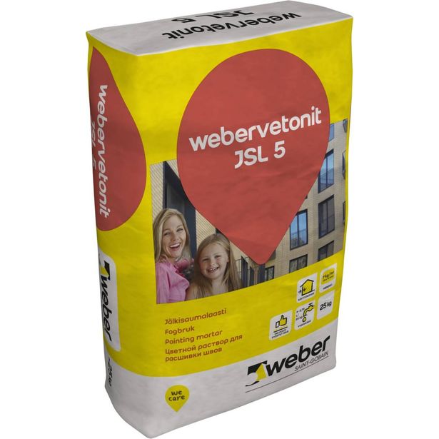 Jälkisaumauslaasti Weber Vetonit JSL 5 Ropis 169 25 kg
