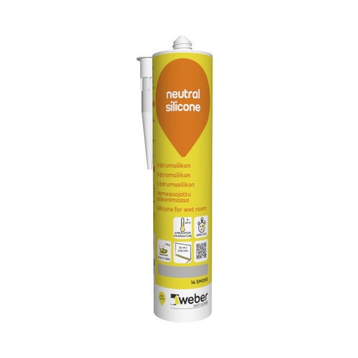Silikonimassa Weber Neutral Silicone, 14 Smoke, 310 ml
