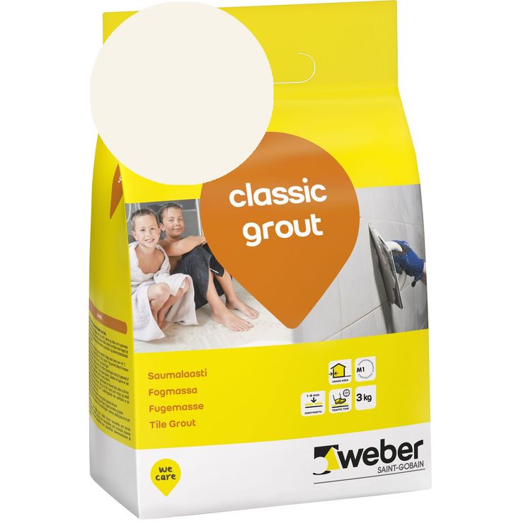 Saumalaasti Weber Classic Grout, 12 Marble, 3 kg
