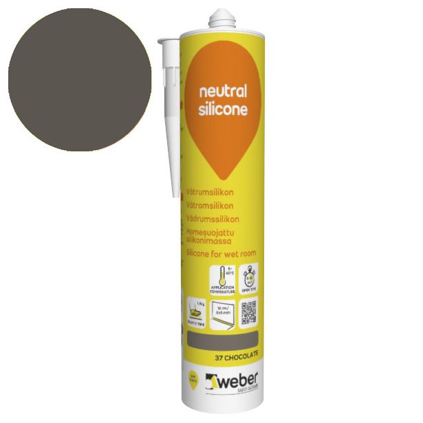 Silikonimassa Weber Neutral Silicone, 37 Chocolate, 310 ml
