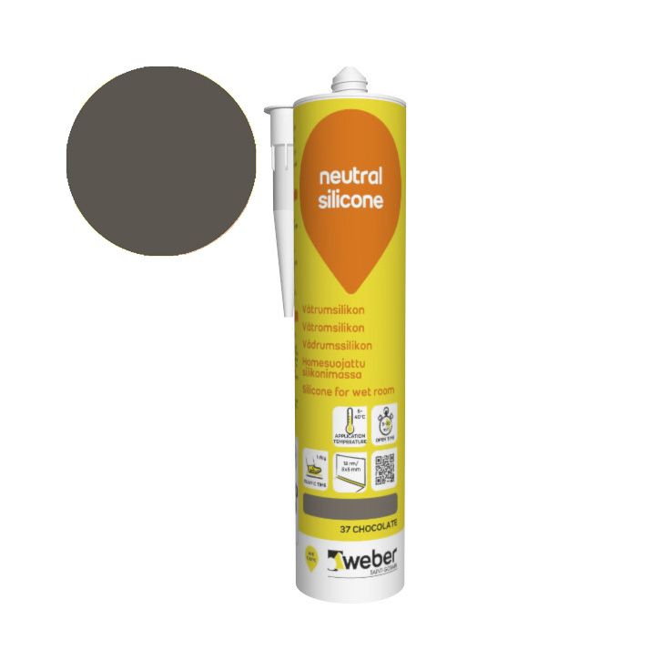 Silikonimassa Weber Neutral Silicone, 37 Chocolate, 310 ml