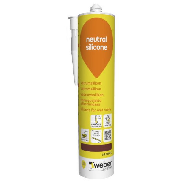 Silikonimassa Weber Neutral Silicone, 39 Brick, 310 ml