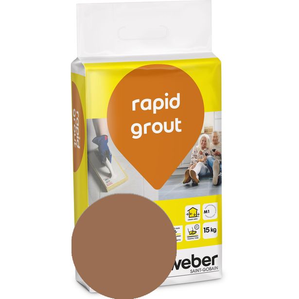 Saumalaasti Weber Rapid Grout, 33 Tan, 15 kg