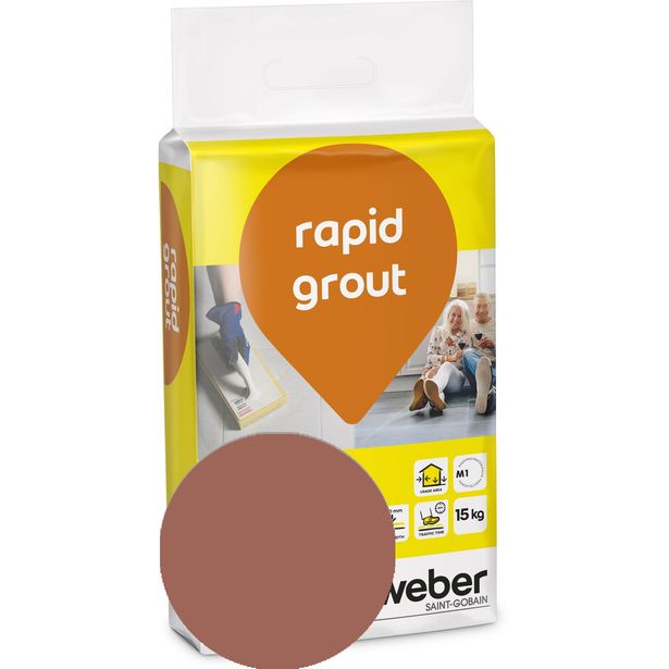 Saumalaasti Weber Rapid Grout, 39 Brick, 15 kg
