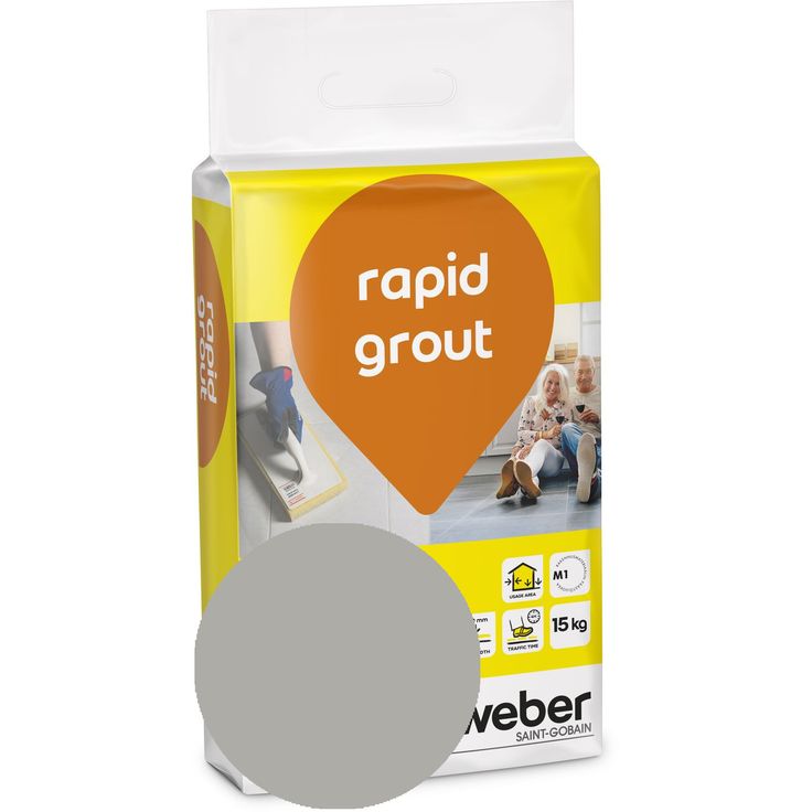Saumalaasti Weber Rapid Grout, 16 Grey, 15 kg