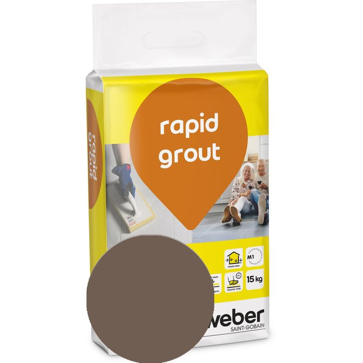 Saumalaasti Weber Rapid Grout, 36 Mocca, 15 kg