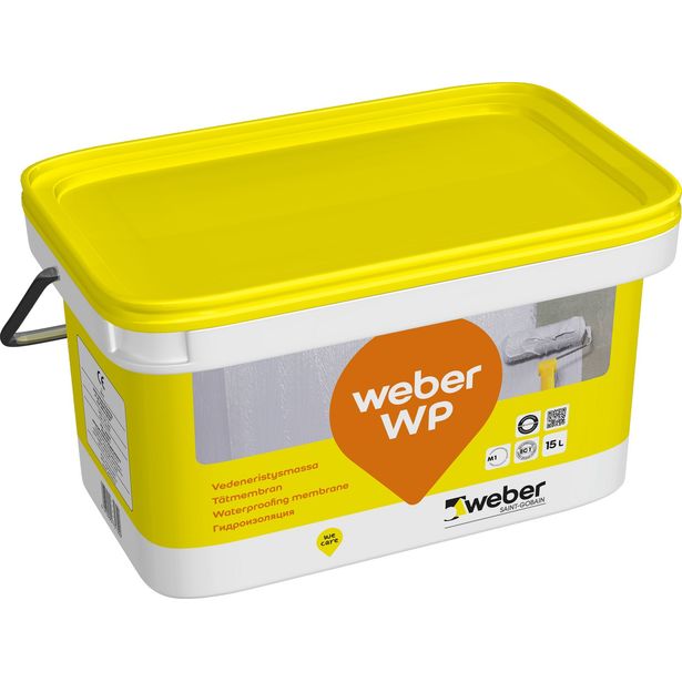 Vedeneristysmassa Weber Vetonit WP, 15 l