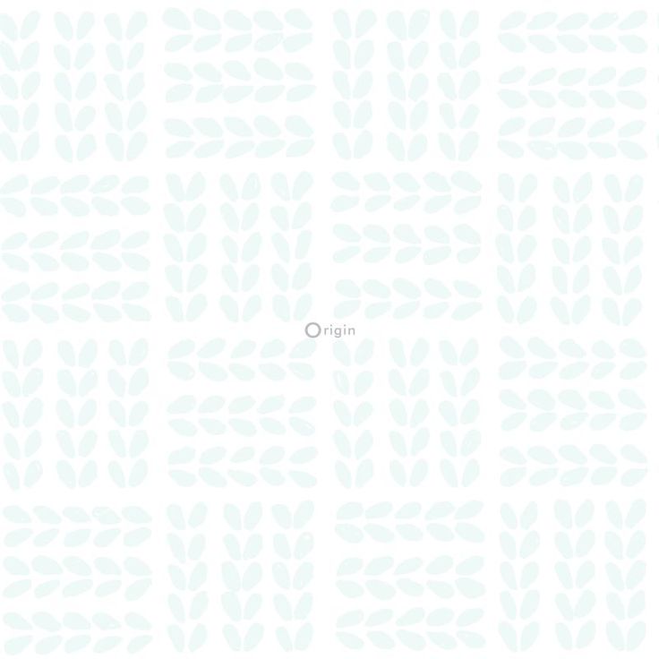 Tapetti Origin Hide & Seek 347499, 0,53x10,05m, valkoinen/vihreä