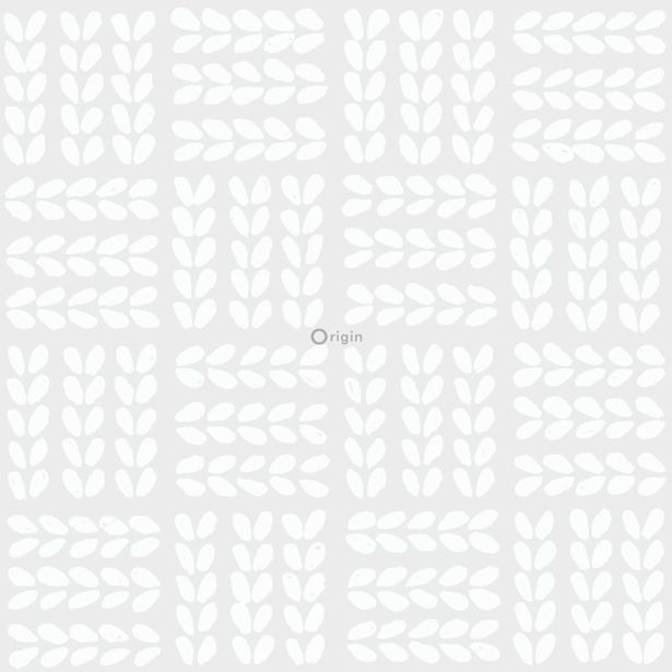 Tapetti Origin Hide & Seek 347502, 0,53x10,05m, valkoinen/hopea
