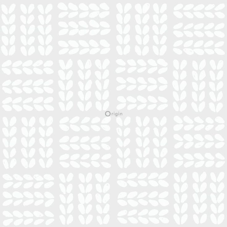 Tapetti Origin Hide & Seek 347502, 0,53x10,05m, valkoinen/hopea