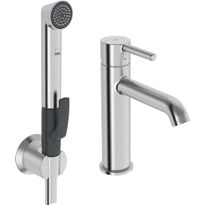 Pesuallashana Oras Optima Style 2606FH-80, bidetta-käsisuihkulla, harjattu teräs, Verkkokaupan poistotuote