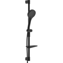 Suihkusetti Oras Optima Style 2790N-33, vettä säästävä, hierova suihku, matta musta, Verkkokaupan poistotuote