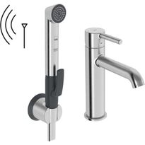 Pesuallashana Oras Optima Style 2613FH Smart Bidetta -käsisuihkulla, 3V, Bluetooth, harjattu teräs