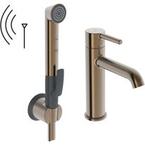 Pesuallashana Oras Optima Style 2613FH Smart Bidetta -käsisuihkulla, 3V, Bluetooth, harjattu pronssi